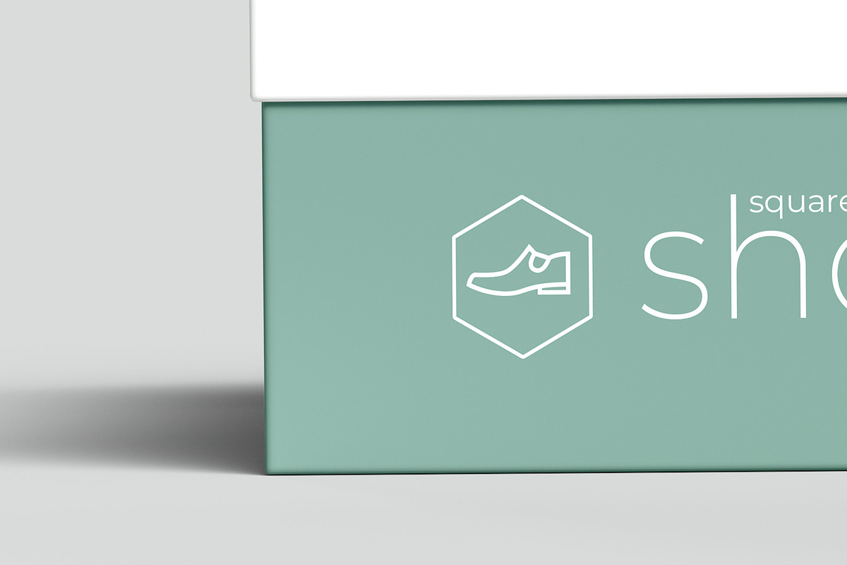 Square Shoe Box Mockup - 8 views, a Cups & Container Mockup by Illusiongraphic (Photo 12 of 20)