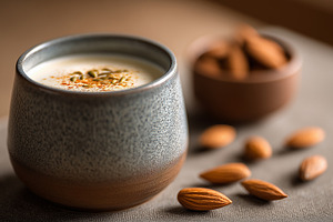 Rustic cup filled with chai tea, a Food & Drink Photo by MistyDay