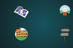 Travel Loop Icons | Motion Graphics, a Graphic by 2dfx