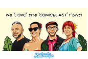Comicblast, a Font by Kustomtype (Thumbnail 3 of 10)