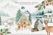 Winter Romantic Picnic, an Object Graphic by Kattypainting (Thumbnail 1 of 11)