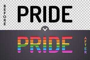 Pride - Editable Text Effect