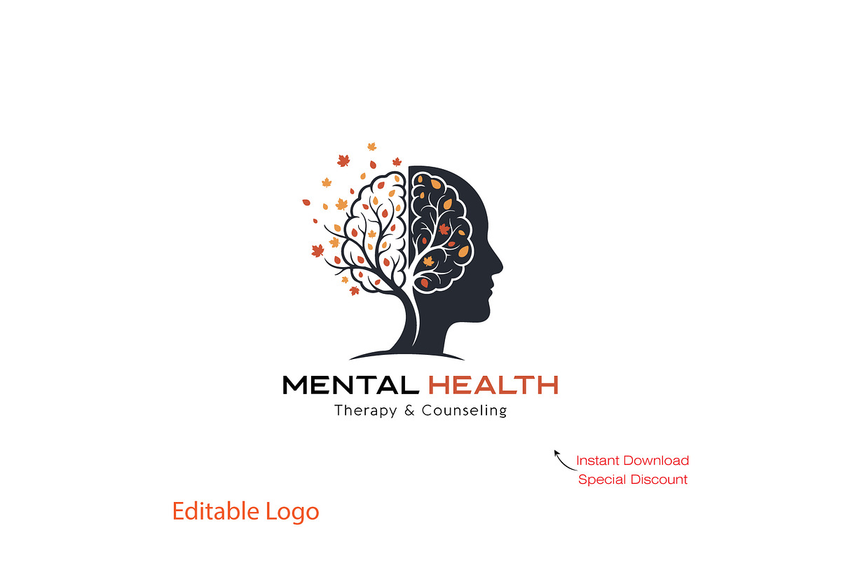 Mental Health Logo Template, a Branding & Logo Template by YUDesignStore (Photo 1 of 6)