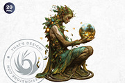 Mystic Dreamweaver Clipart Set, a Person Illustration by ThatsDesign Art (Thumbnail 5 of 9)