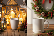 Rustic Christmas Mug Bundle 400 JPG, a Cups & Container Mockup by KennedyStudio (Thumbnail 5 of 11)