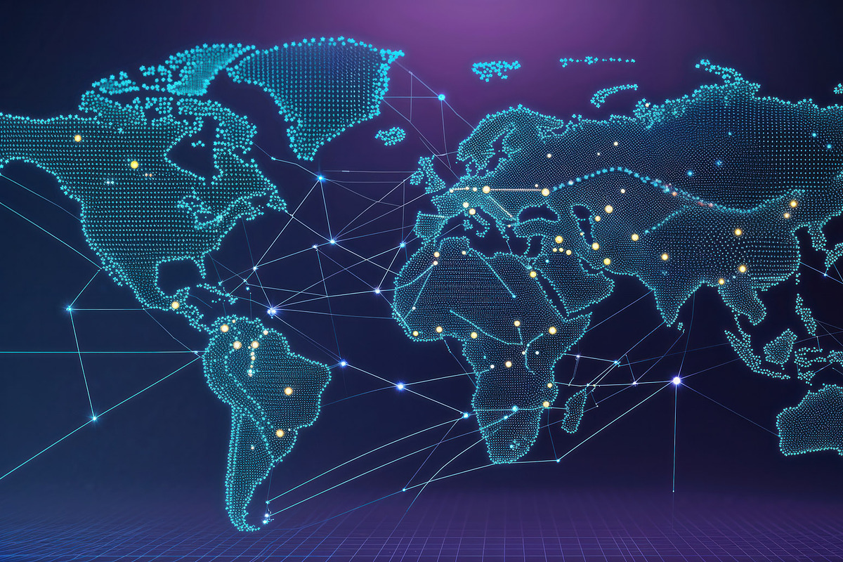 Forming network map, an Illustration by wavebreak