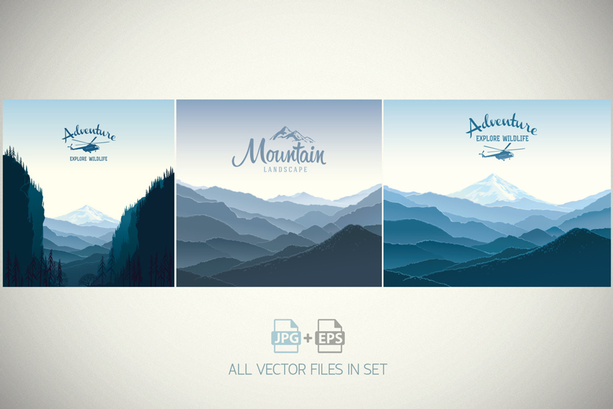 Mountain nature landscape., a Seasonal Illustration by Countryside life (Photo 6 of 8)