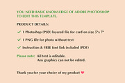 Warm Frame Photo Card PSD Template, a Card Template by PSD templates and Photos (Thumbnail 6 of 6)