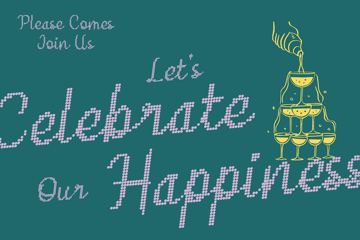 CS Greylin Disco, a Script Font by Craft Supply Co. (Photo 6 of 8)