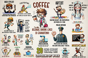 Laughing at Work Sublimation Bundle, an Object Graphic by GlitterCraft