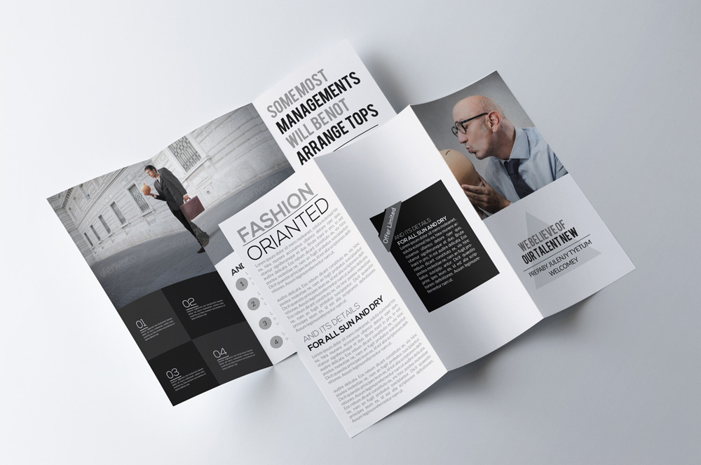 Business Trifold Brochure, a Brochure Template by Psd Templates