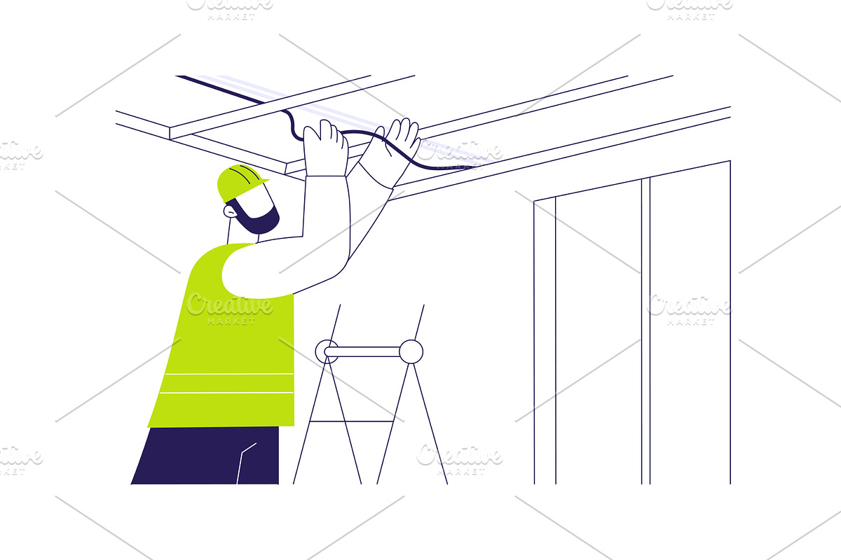 Electrical wiring abstract concept, an Object Illustration by Visual Generation