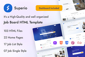 Superio — Job Board HTML Template, a HTML Template by CreativeLayerss