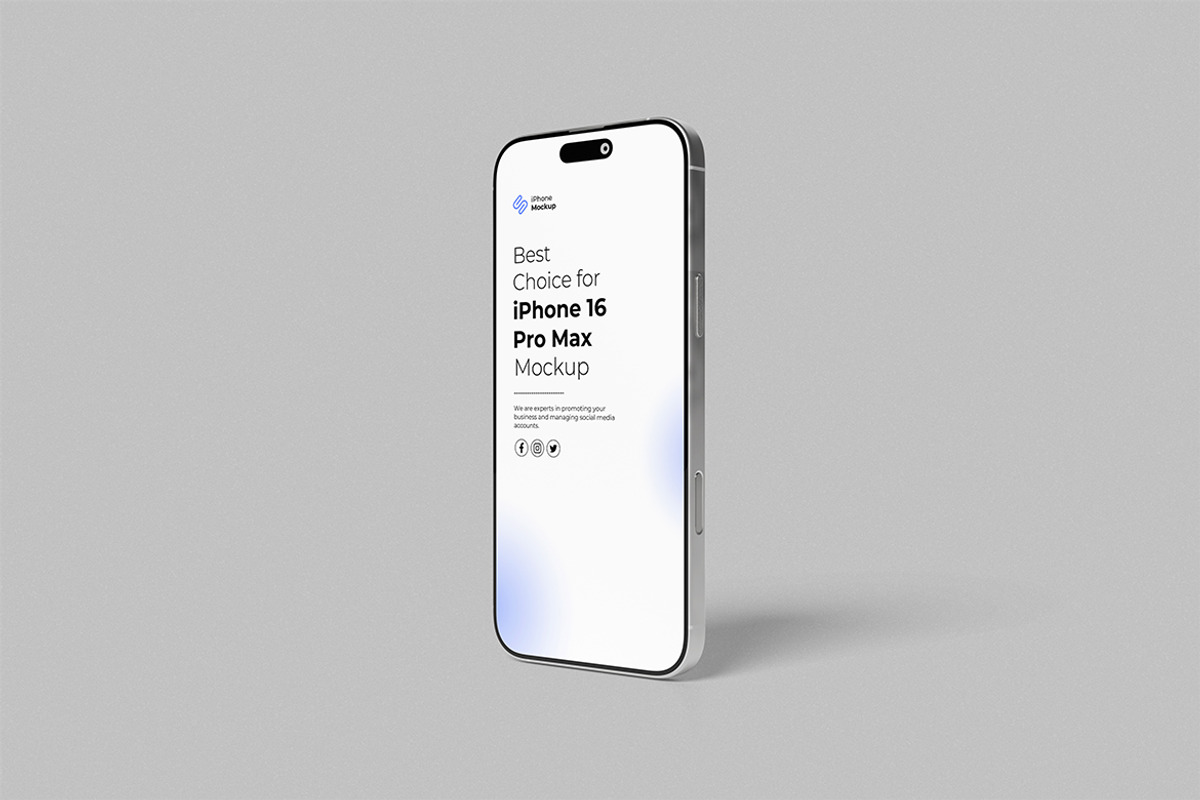 High Qualit iPhone 16 Pro Max Mockup, an iPhone Mockup by swsi-studio (Photo 5 of 5)