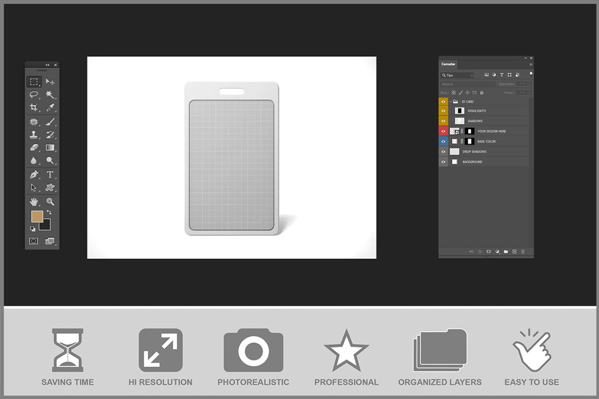 Id Card Holder PSD, a Product Mockup by Bruno's Shop (Photo 2 of 3)