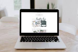 Canva & Mailchimp Template Rustic