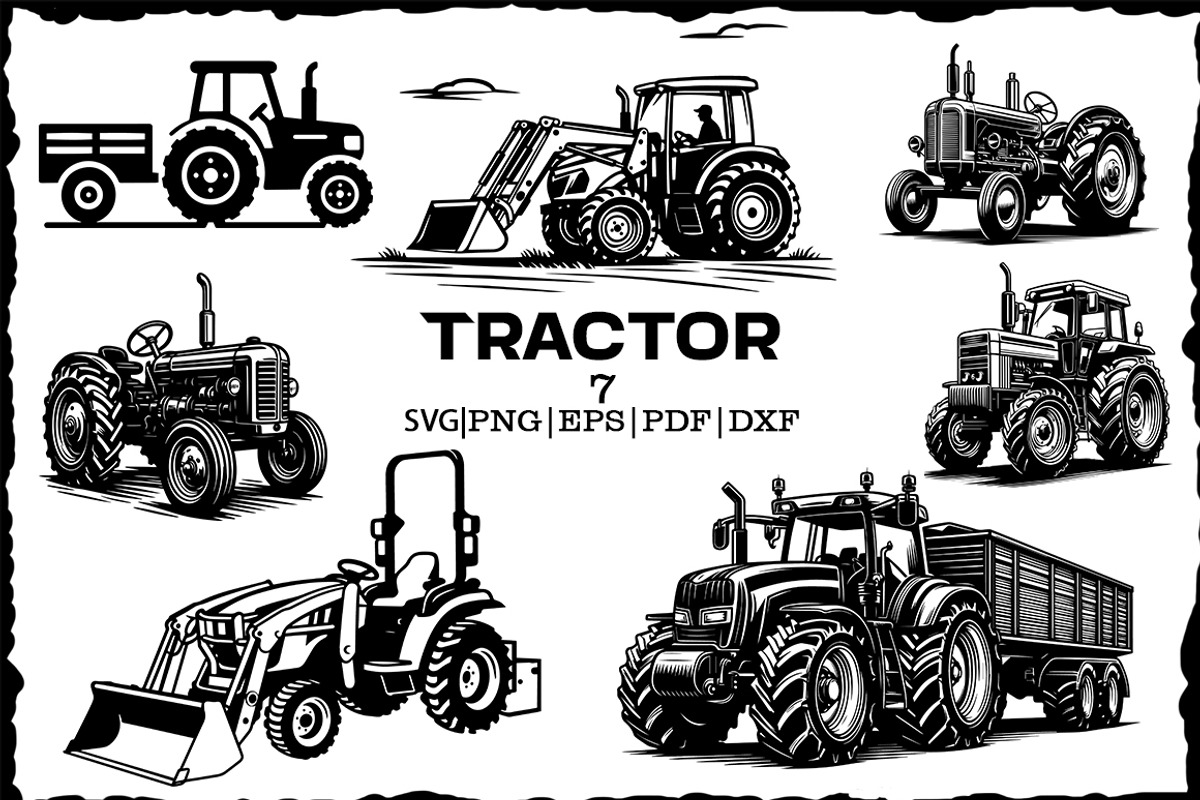Farm tractor svg clipart, a Graphic by FITALARTSNEDIGI (Photo 1 of 4)