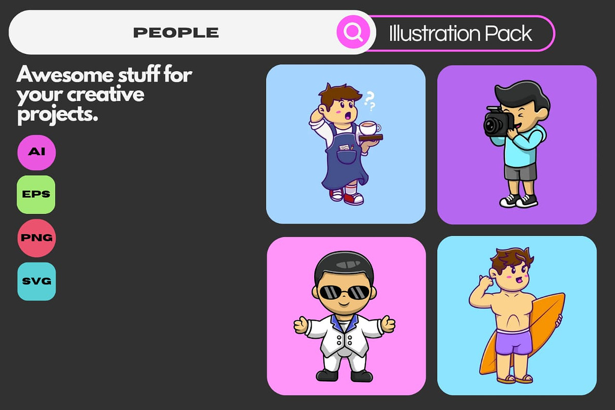 People Profession Cartoon Vector, a Person Illustration by Artstorystudio (Photo 1 of 5)
