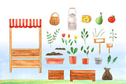 Clipart Farmer's Life, a Food Illustration by Anastasia Timosch (Thumbnail 4 of 8)
