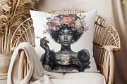 Black Spring Vintage Woman Cliparts, a Person Illustration by RobertsArt (Thumbnail 8 of 9)