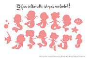 Mermaid Silhouettes in Vintage Girl, an Illustration by Amanda Ilkov (Thumbnail 2 of 3)