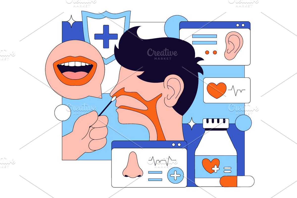 10 Otorhinolaryngologist Vector, a Healthcare Illustration by denayunebgt (Photo 4 of 4)
