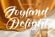 Joyland Delight Bold Calligraphy, a Script Font by stylishtype.co (Thumbnail 1 of 20)
