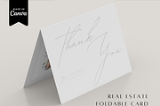 Foldable Real Estate Thank you Card, a Marketing Template by ZoaniDesign (Thumbnail 1 of 10)