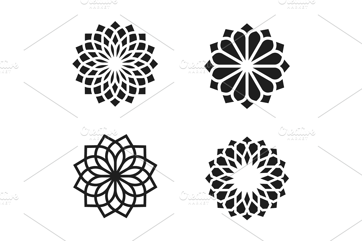 Islamic Geometric Mandala Logo Icons, a Branding & Logo Template by Soufone (Photo 2 of 4)