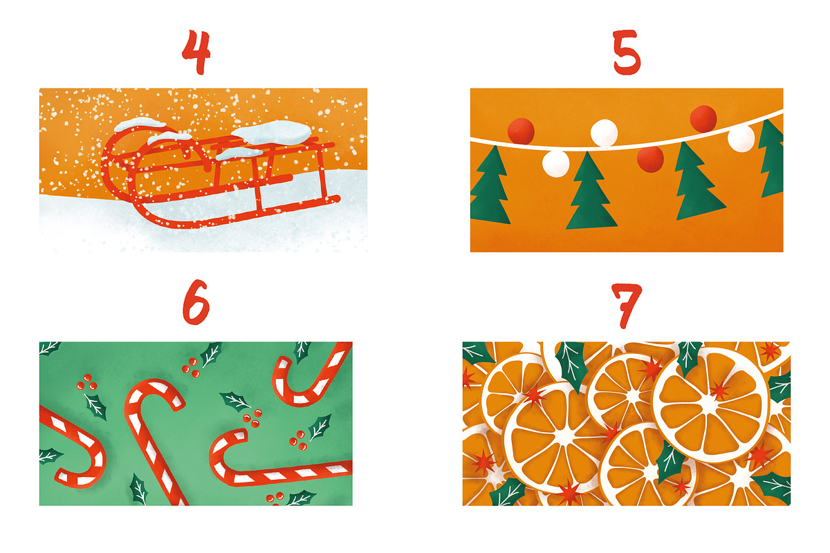 Christmas & winter illustrations set, an Illustration by Atelier Mélicope (Photo 8 of 9)