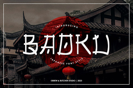 Baoku | Japanese Style Font