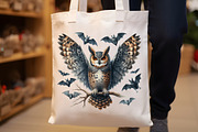 Watercolor Spooky Owls Clipart, an Illustration by Rose Art (Thumbnail 6 of 7)