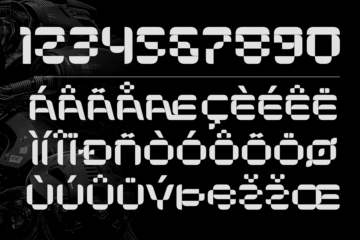 Matrix Squadron - Sci-Fi Font, a Sans Serif Font by Umitype (Photo 13 of 14)