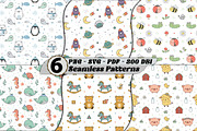 Children’s Baby Animal Patterns SVG, a Pattern Graphic by one-touch (Thumbnail 1 of 14)
