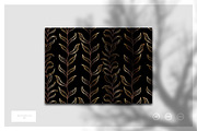 WOW Golden Botanical Patterns, a Pattern Graphic by AndrewPixel (Thumbnail 5 of 7)