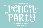 Pencil Party - Hand-Drawn Font, a Handwritten Font by KiddoGlyphs Studio (Thumbnail 1 of 5)