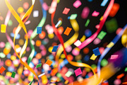 Confetti and Streamers Party Pop, an Object Illustration by Sharon Schwalbe (Thumbnail 2 of 4)