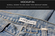 7 Apparel Jeans Labels Logo Mockup, a Bottom Mockup by Assyat (Thumbnail 12 of 16)