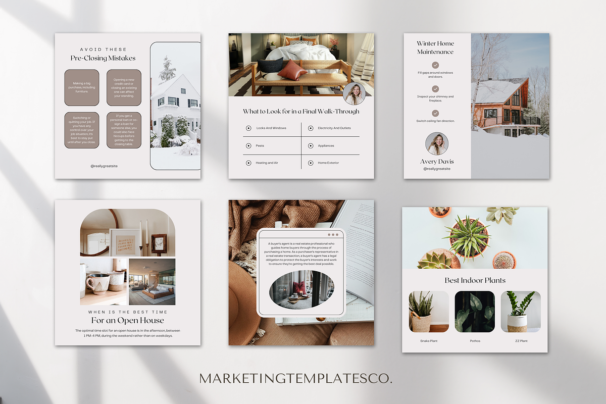 December Real Estate Posts, a Social Media Template by Marketing Templates Co. (Photo 4 of 9)