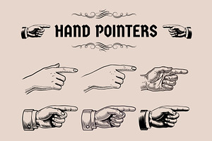 Hand pointers, an Object Illustration by Woters little shop