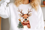 Quirky Christmas Reindeer Clipart, an Illustration by SinaCreation (Thumbnail 4 of 7)