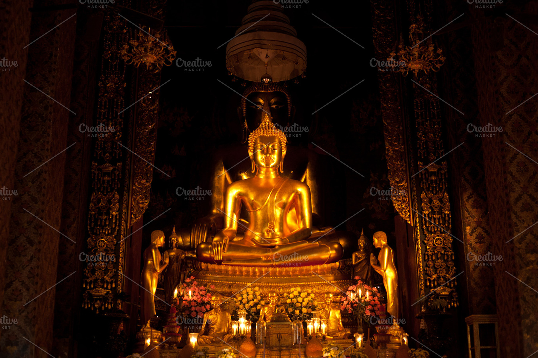 Buddha statue containing ancient, antique, and architecture, an Architecture Photo by a454