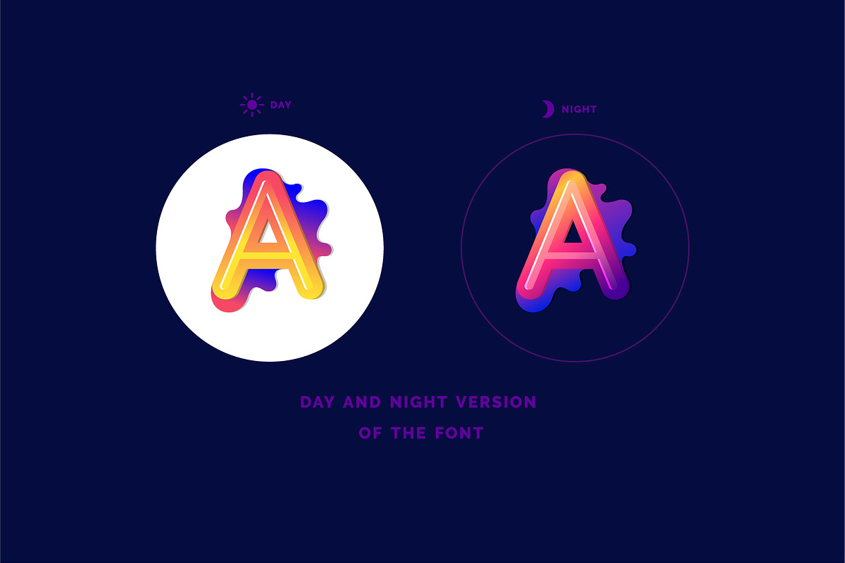 Plastic font / Illustrated letters, a Font by alekseiderin (Photo 2 of 8)