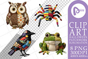 Halloween Patchwork Sublimation, a Seasonal Illustration by Artnoy (Thumbnail 14 of 18)