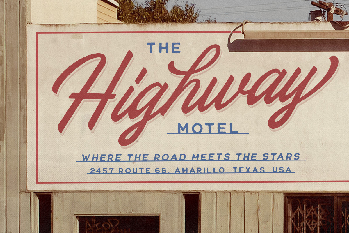 Rathern Vintage Script, a Script Font by Letterhend Studio (Photo 9 of 9)