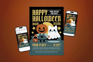 Halloween Event Flyer Set, a Flyer Template by The Good Store