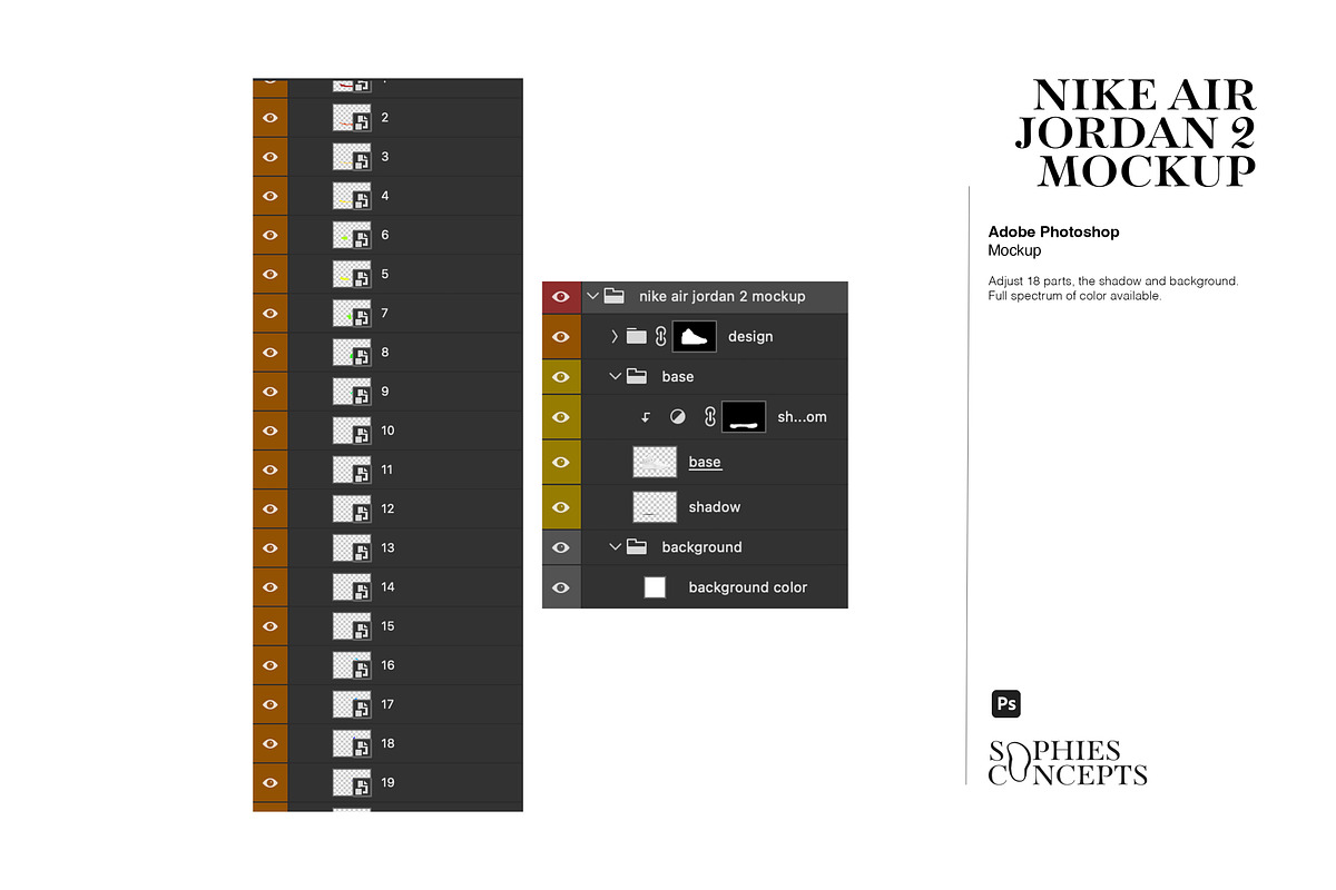 Nike Air Jordan 2 | Photoshop Mockup, a Product Mockup by sophiesconcepts (Photo 3 of 4)