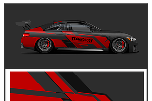 Dynamic Car Wrap Design, an Object Illustration by CarWrap design