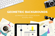 Set of geometric backgrounds, a Texture Illustration by alekseiderin (Thumbnail 1 of 7)