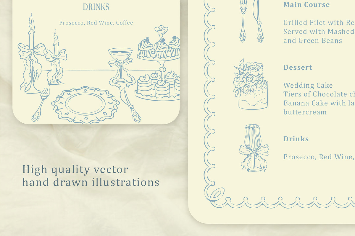 Blue dream wedding templates, a Stationery Template by Garden in frame (Photo 2 of 9)